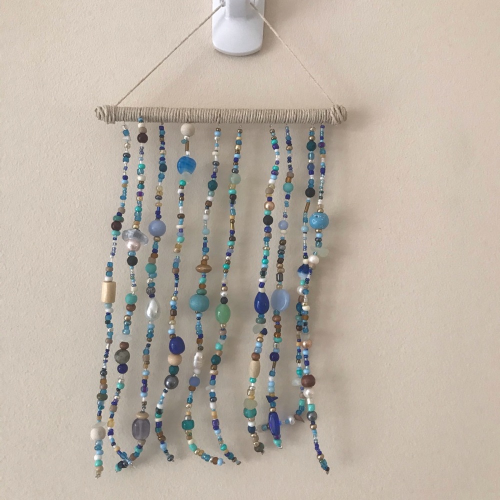 Handmade glass bead room decoration